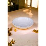 Kütahya Porselen Bone Luz Altın Yaldzlı Bowl Kase 25X6CM 2000ML Tekli BNLZF25KS00 - 2 lt