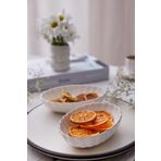 Kütahya Porselen Bone Luz Form 2 Parça 15 Cm Oval Kase Platin File