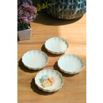 Kütahya Porselen Bone Luz Kase Altın File 4 Parça 8Cm Bnlzf08kss220
