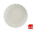 Kütahya Porselen Bone Luz Krem Çukur Tabak 20CM 4 Lü - 20 cm