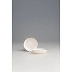 Kütahya Porselen Bone Luz Platin File 2 Parça 8cm Kase Bnlzf08kss2220 Beyaz