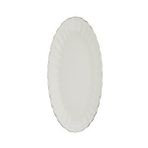 Kütahya Porselen Bone Luz Platin File Kayık Tabak 24x17cm Tekli BNLZF24KY220
