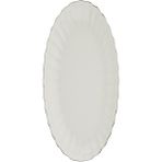 Kütahya Porselen Bone Luz Platin File Kayık Tabak 27X19CM Tekli BNLZF28KY220 - 27 x 19 cm