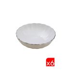 Kütahya Porselen Bone Luz Platin Fileli Çorba Kasesi 15Cm 6 Lı