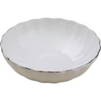 Kütahya Porselen Bone Luz Platin Fileli Çorba Kasesi 15CM Tekli - 15 cm