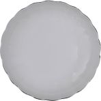 Kütahya Porselen Bone Luz Platin Fileli Çukur Tabak 20CM Tekli - 20 cm