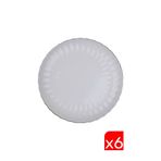 Kütahya Porselen Bone Luz Platin Fileli Pasta Tabağı 21Cm 6 Lı