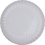 Kütahya Porselen Bone Luz Platin Fileli Pasta Tabağı 21CM Tekli - 21 cm