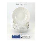 Kütahya Porselen Bone Luz Serisi 15 Cm Çorba Kasesi 6 Lı ( Amblemli )