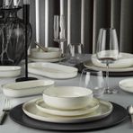 Kütahya Porselen Bone Moderna 26 Parça Yemek Takımı Platin Platin