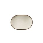 Kütahya Porselen Colorx Ofd 28 cm Oval Tabak Pearl 02 Tarçın 2'li