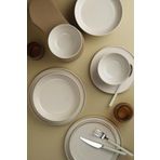 Kütahya Porselen Fit-C Stackable 12 Parça 4 Kişilik Krem Yemek Takımı