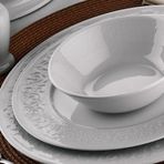 Kütahya Porselen Flora 24 Parça 6 Kişilik Yemek Takımı