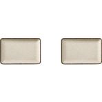 Kütahya Porselen Moderna Düz Tabak Tarçın 2 Parça 18X13CM TAN18X13DUS2730P02 - 18 x 13 cm