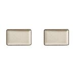 Kütahya Porselen Moderna Düz Tabak Tarçın 2 Parça 18x13cm Tan18x13dus2730p02 Çok Renkli