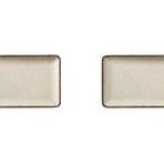 Kütahya Porselen Moderna Düz Tabak Tarçın 2 Parça 18x13cm Tan18x13dus2730p02