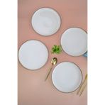 Kütahya Porselen Moderna Pasta Tabağı Tarçın 21Cm 4 Lü
