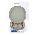 Kütahya Porselen Moderna Serisi 19 Cm Tatlı - Pasta Tabağı 6 Lı ( Amblemli )