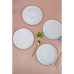 Kütahya Porselen Moderna Servis Tabağı Tarçın 24cm 4 Lü Çok Renkli