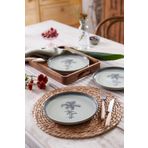 Kütahya Porselen Palmiye 4 Parça 21 Cm Pasta Tabağı 80795