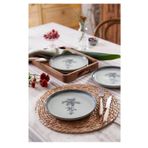 Kütahya Porselen Palmiye Pasta Tabağı 4 Parça 21 Cm Npmod21Dus4880795 Renkli
