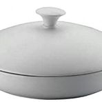 Kütahya Porselen Porflame 25 cm Porselen Kapaklı Tava