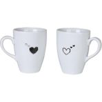 Kütahya Porselen Pretty 2 Parça Beyaz Mug Bardak