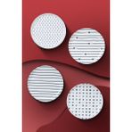 Kütahya Porselen Pretty 4 Parça 15 Cm Tabak Zarif Kalp Desenli Şık Tasarım