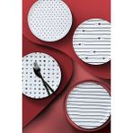 Kütahya Porselen Pretty 4 Parça 19 Cm Kalp Desenli Tabak Seti Bulaşık Makinesine Uygun