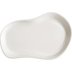 Kütahya Porselen Skallop Krem 2'li 28x19 cm Kayık Tabak Seti