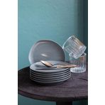 Kütahya Porselen Soho 6 Parça 22 cm Mavi Pasta Takımı