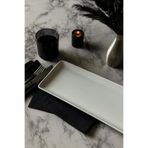 Kütahya Porselen Tan 35x15 Cm Dikdörtgen Tavuk Dünyası Sunum Tabağı Tekli (Amblemli) beyaz 18 x 35