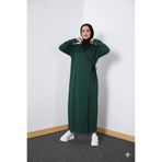 Kutay Collection Kadın Mevsimlik Terletmeyen Dökümlü Yandan Bağlamalı Ferace Namaz Elbisesi