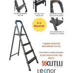 Kutlu Dayanıklı 3+1 Metal Basamaklı Merdiven