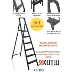 Kutlu Dayanıklı 5+1 Metal Basamaklı Merdiven