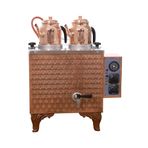 KUTLU TİCARET Kutlu Sadrazam 2 Demlikli Bakır Çay Kazanı (ELEKTRİKLİ)