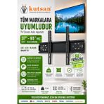 Kutsan Onvo 37" - 65" 94 - 165 Ekran LCD Tv Sabit Duvar Askı Aparatı + Su Terazili