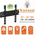 Kutsan Samsung Sabit Duvar Askı Aparatı 37" - 55" Ekran Boyutu Su Terazili LCD TV Montajı