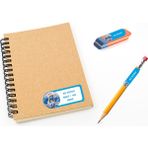 Kutu Ambalaj Okul Etiketi Defter, Kalem Sticker Şirinler 112 Adet