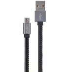 Kutu Hasarlı Vphilips 3A 60W Usba To Micro Deri Kaplama Hızlı Şarj Ve Data Kablosu 1.2M Siyah Dlc2518b/97