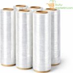 Kutu Marketim Şeffaf Streç - 6 Adet - 300 Metre ( 2700 kg ) - 17 Micron - Palet Streci - Ambalaj Streçi - Kutumarketim