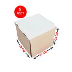 kutucum 35 X 35 X 35 PASTA KUTUSU 5 ADET | YAŞ PASTA KUTUSU BEYAZ | OLUKLU PASTA KUTUSU | ÇOK AMAÇLI KUTU