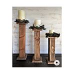 Kütük shop Dekoratif stand mumluk/ şamdan/ saksı standı/