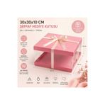 kutula 32 30*30*10 pembe asetat hediye kutusu