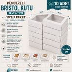 Kutula32 Asetat Pencereli Kutu - 10 Adet