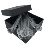 Kutulu 15 Adet Cam Karıştırma Kaşığı, Kahve Çay Kaşıkları, Karıştırma Çubuk, Buzlu Çay Kaşığı, Baharat Şeker Kaşığı, Hediyelik Cam Karıştırma Kaşığı, Ev Ofis İşyeri İçin 11cm