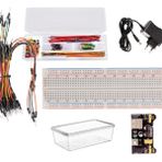 Kutulu Breadboard Power Jumper Kablo Kiti Adaptörlü Elektronik Deney Seti