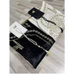Kutulu Kalpli Seccade Eşli Çift Seccade Yasinli Tesbihli Gelin Damat Bohçası Hediyelik Çeyizlik - 70 x 120 cm - Bej