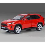 Kutulu Koleksiyon 1 / 24 Ölçek Toyota Rav4 Kırmızı Model Metal Araba