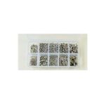 KUTULU METAL SET 1 - 970 ADET KÜPE KOLYE BİLEKLİK YAPIM SETİ TAKI MALZEMELERİ